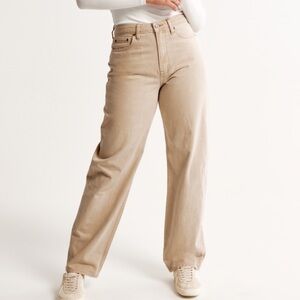 Abercrombie and finch curve love high-rise taper mom jean